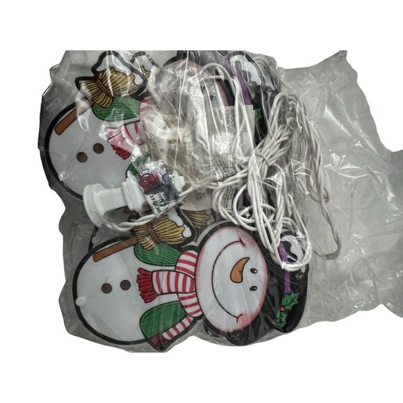 Light String 5 Snowmen NOB - Picture 2 of 4